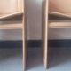 Pair of chairs with Italian design leather armrests