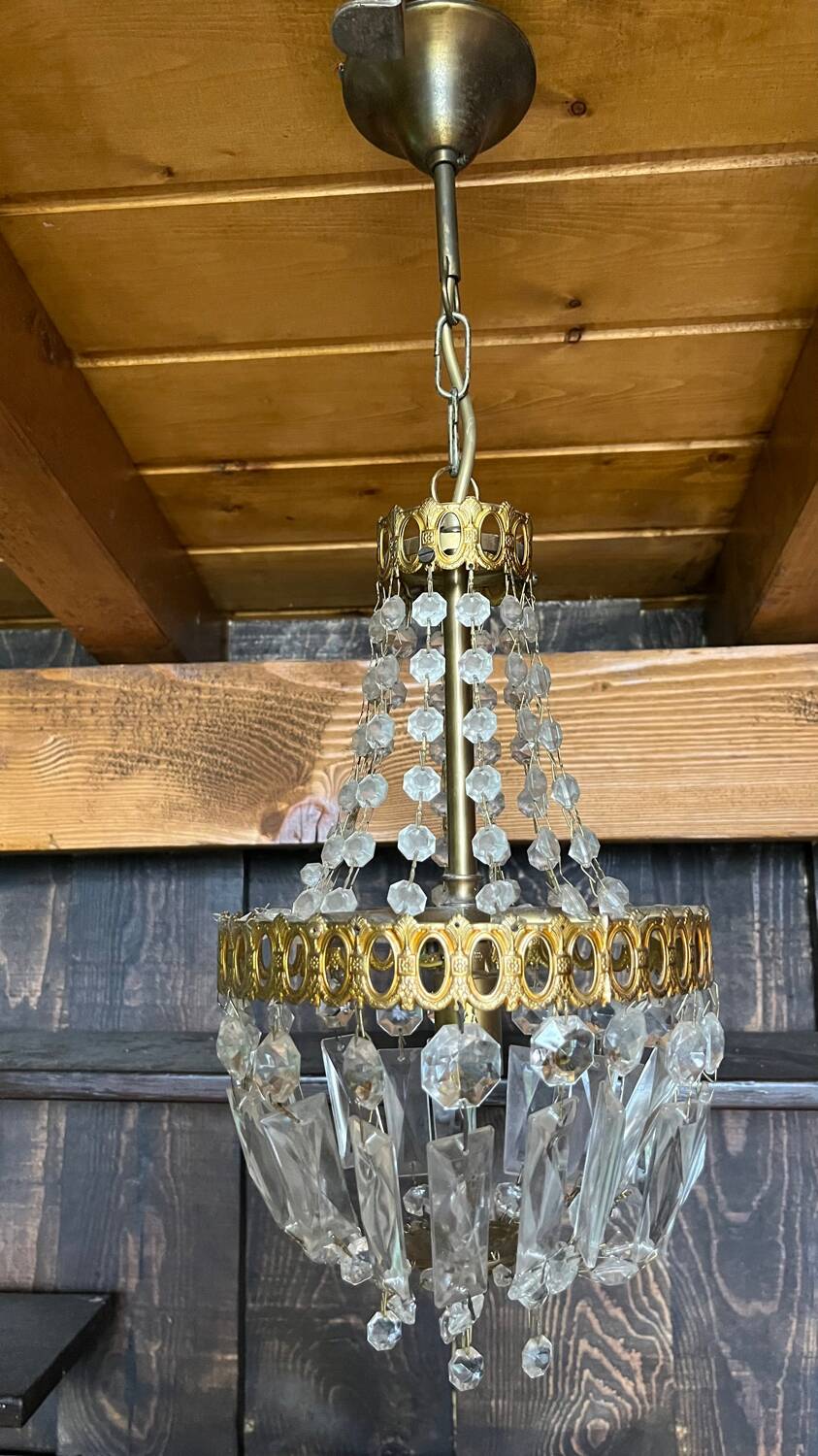 Antique hot air balloon chandelier with tassels