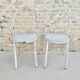 Paire de chaises Mobilor, en métal et bois