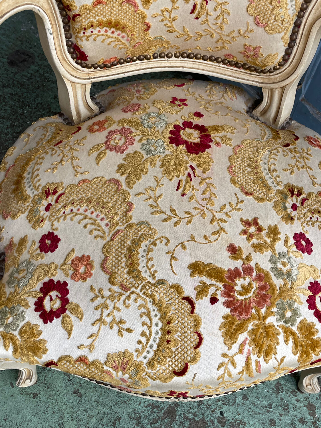 Pair of LXV style armchairs