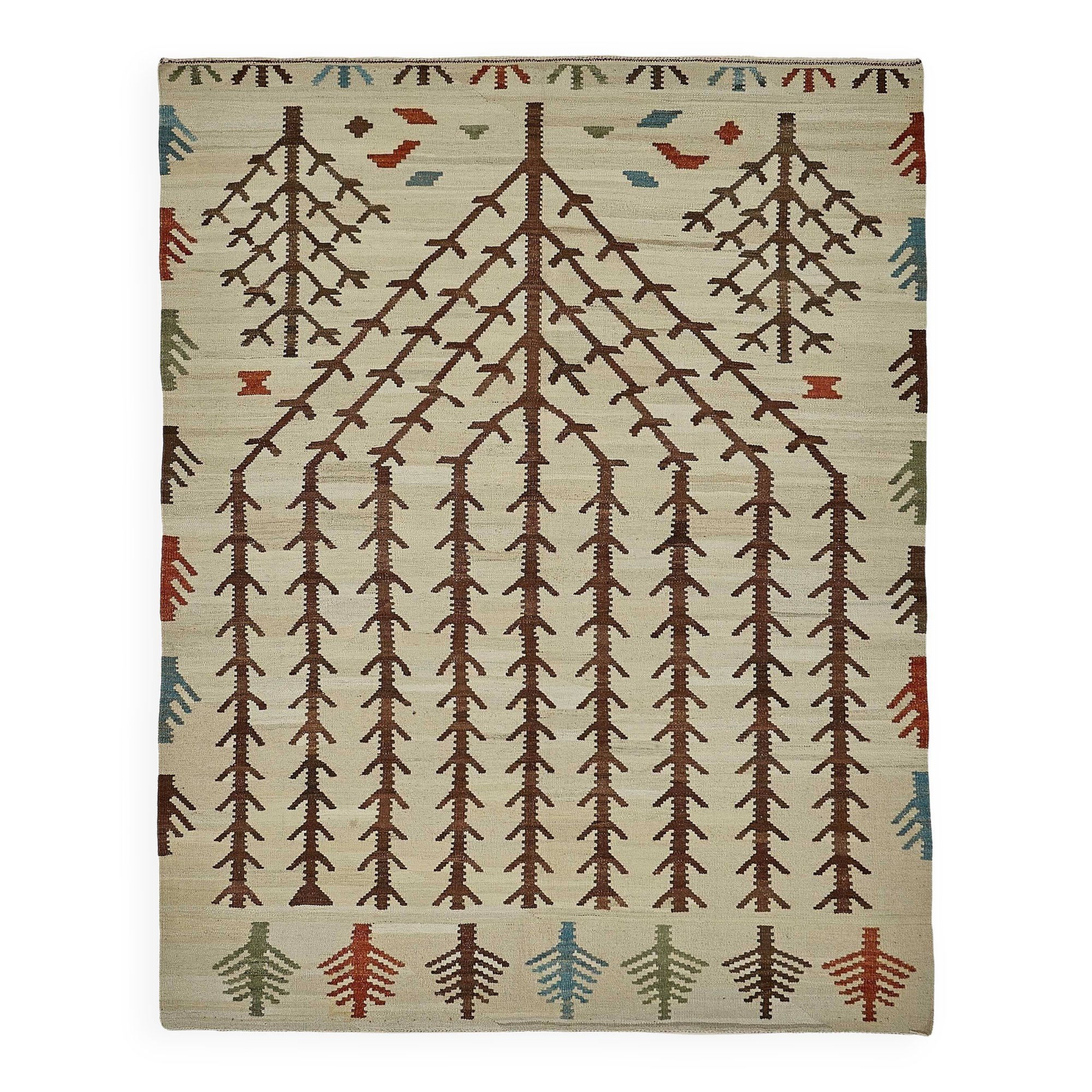 Contemporary Tribal Decorative Kilim 162 cm x 206 cm