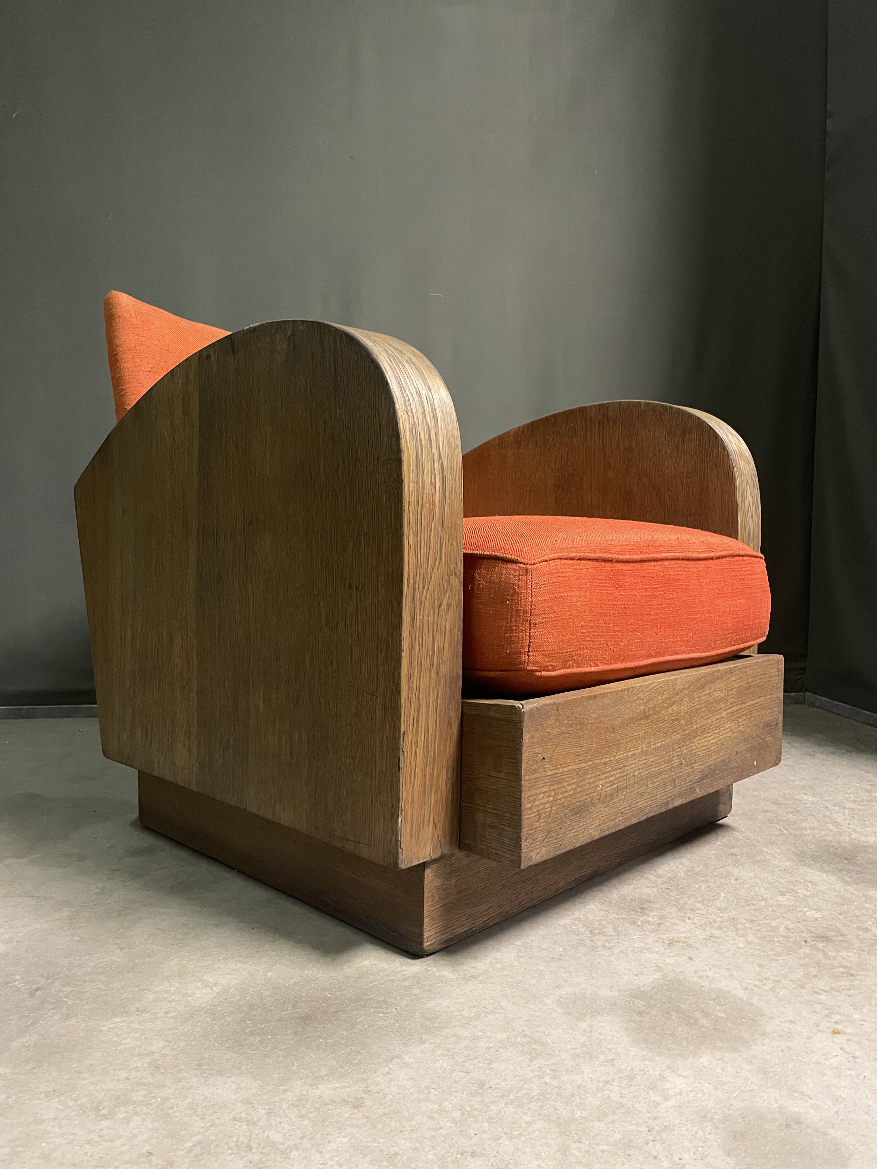 1920's art deco lounge chair