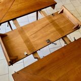 Table extensible et 6 chaises en merisier, Roche-Bobois Les Provinciales modèle orangerie