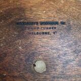 Woodbury Woodware Shelburne Vermont wooden salad bowl 1970