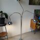 Lampadaire chrome 3 branches