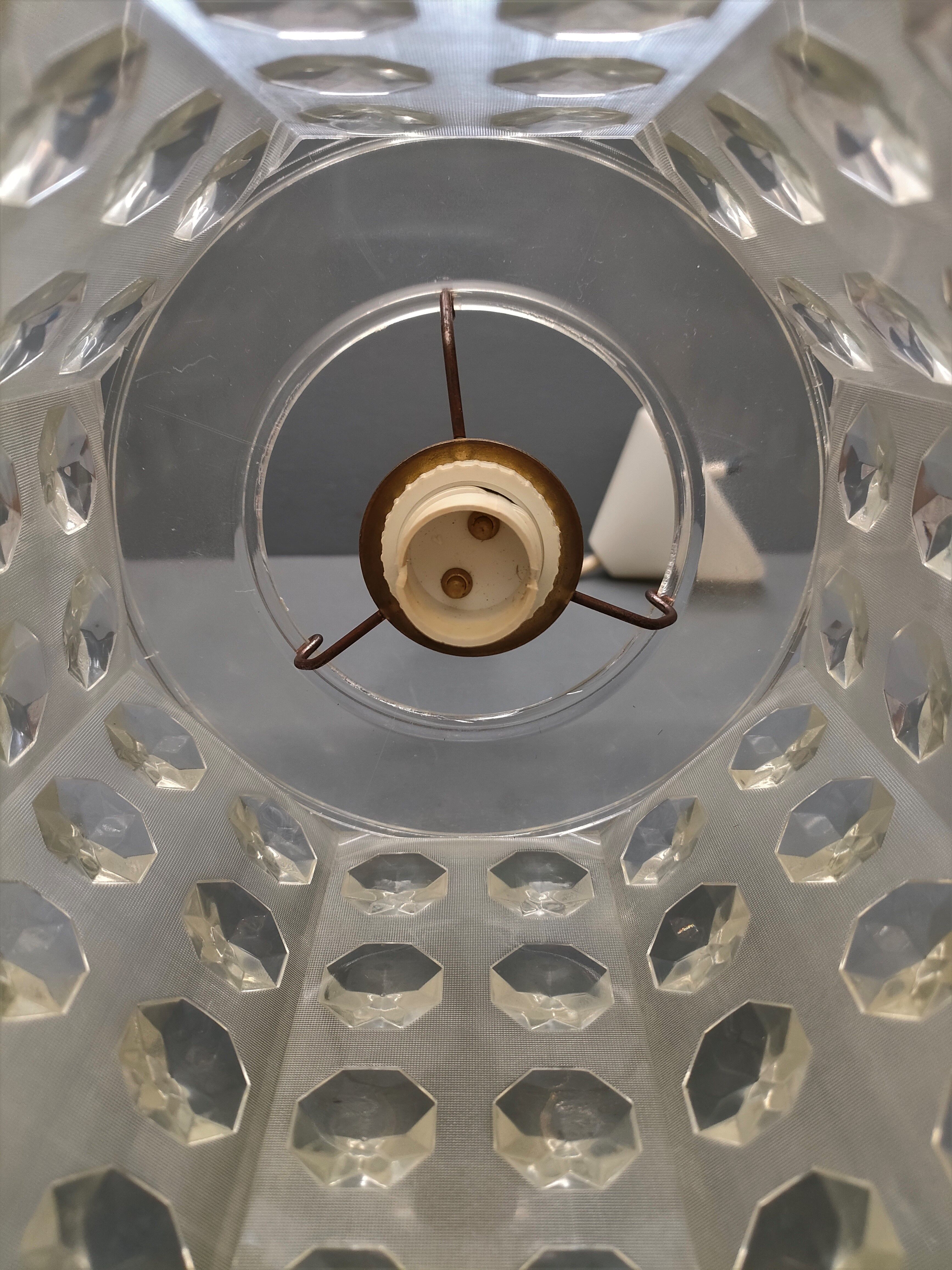 DLG - Rotaflex octagonal diamond chandelier - 60s - France