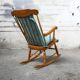 The 1970s vintage rocking chair