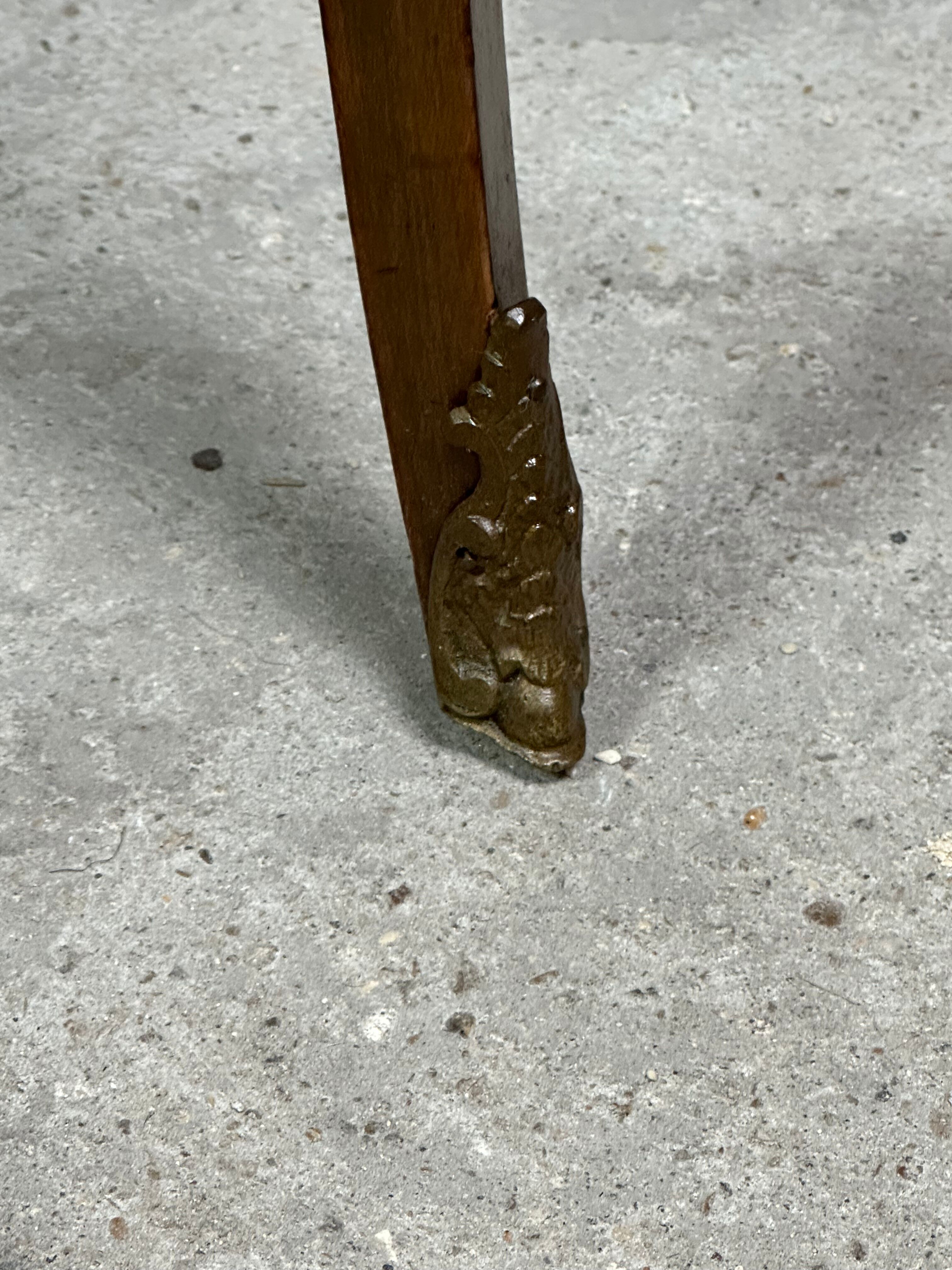 Louis XV/XVI transition style curved chest of drawers in marquetry and bronze