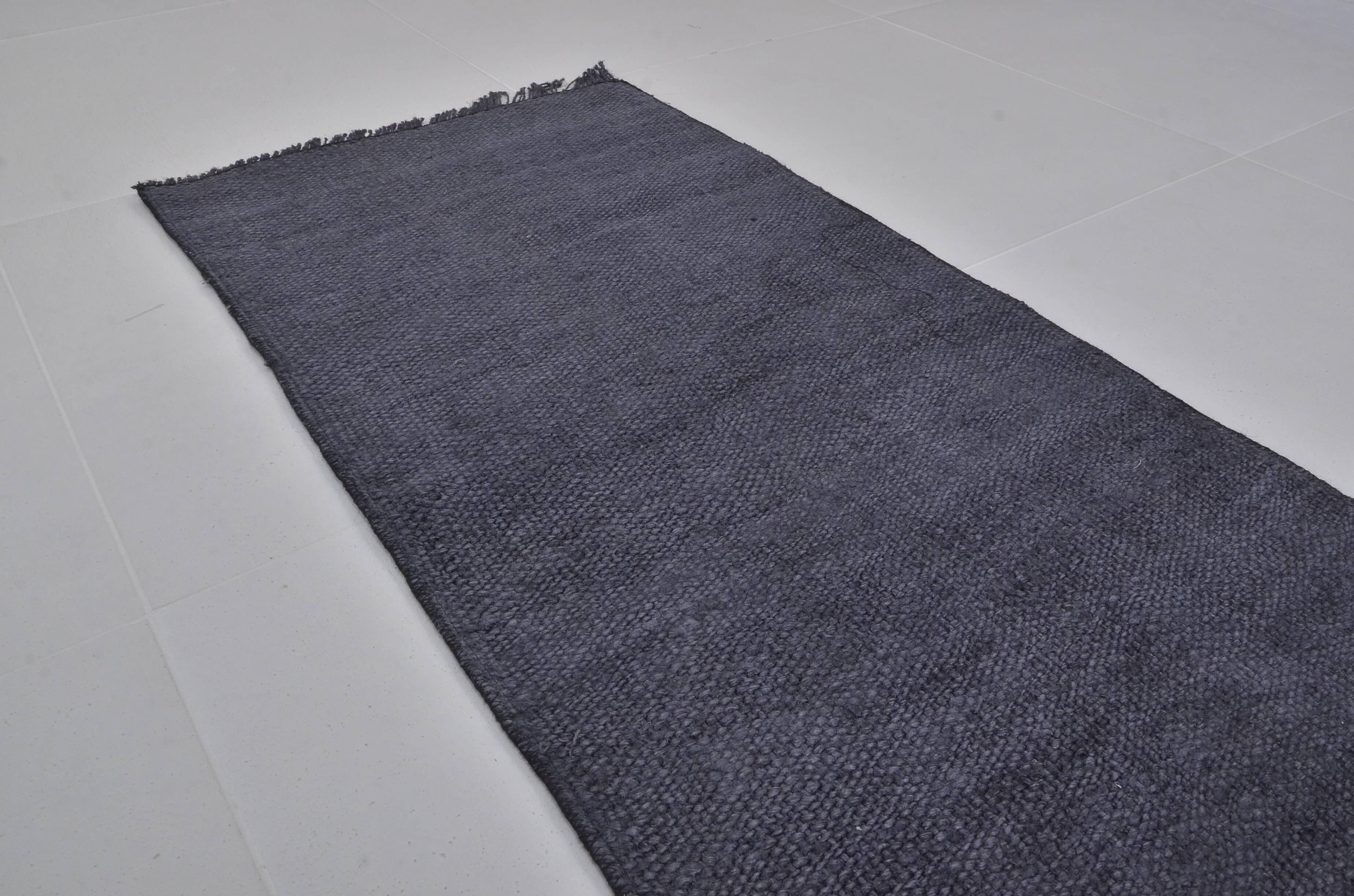 Vintage Black Hemp Rug sku3956