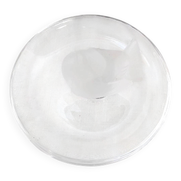 Lalique France - Porte Bagues En Cristal Figurine Moineau Signé