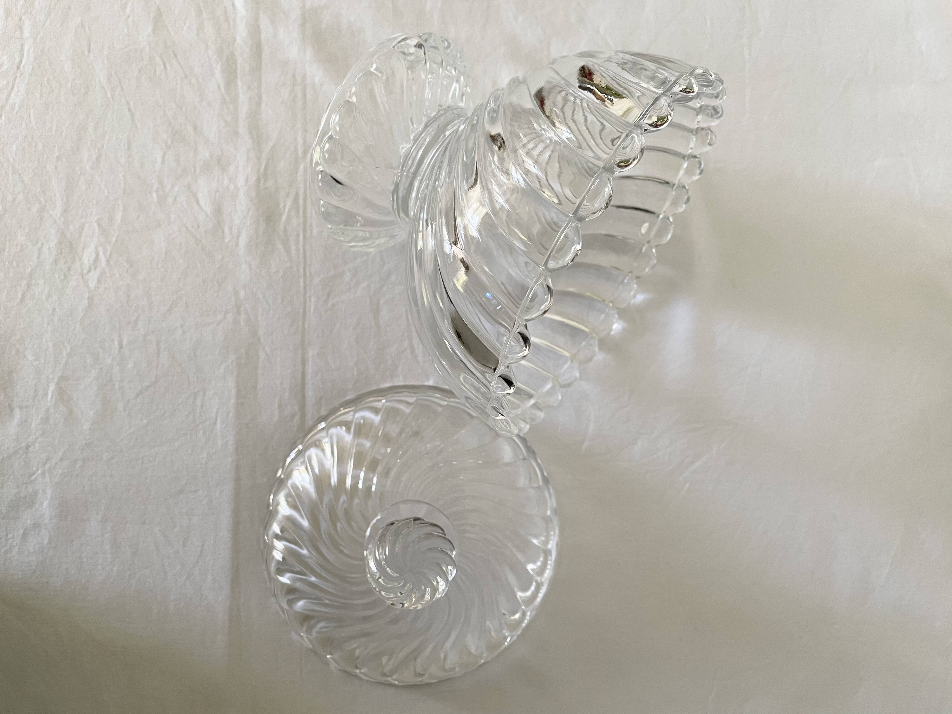 Baccarat crystal candy box, Bamboo model