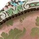 Chaise baroque vintage avec accent rose/vert