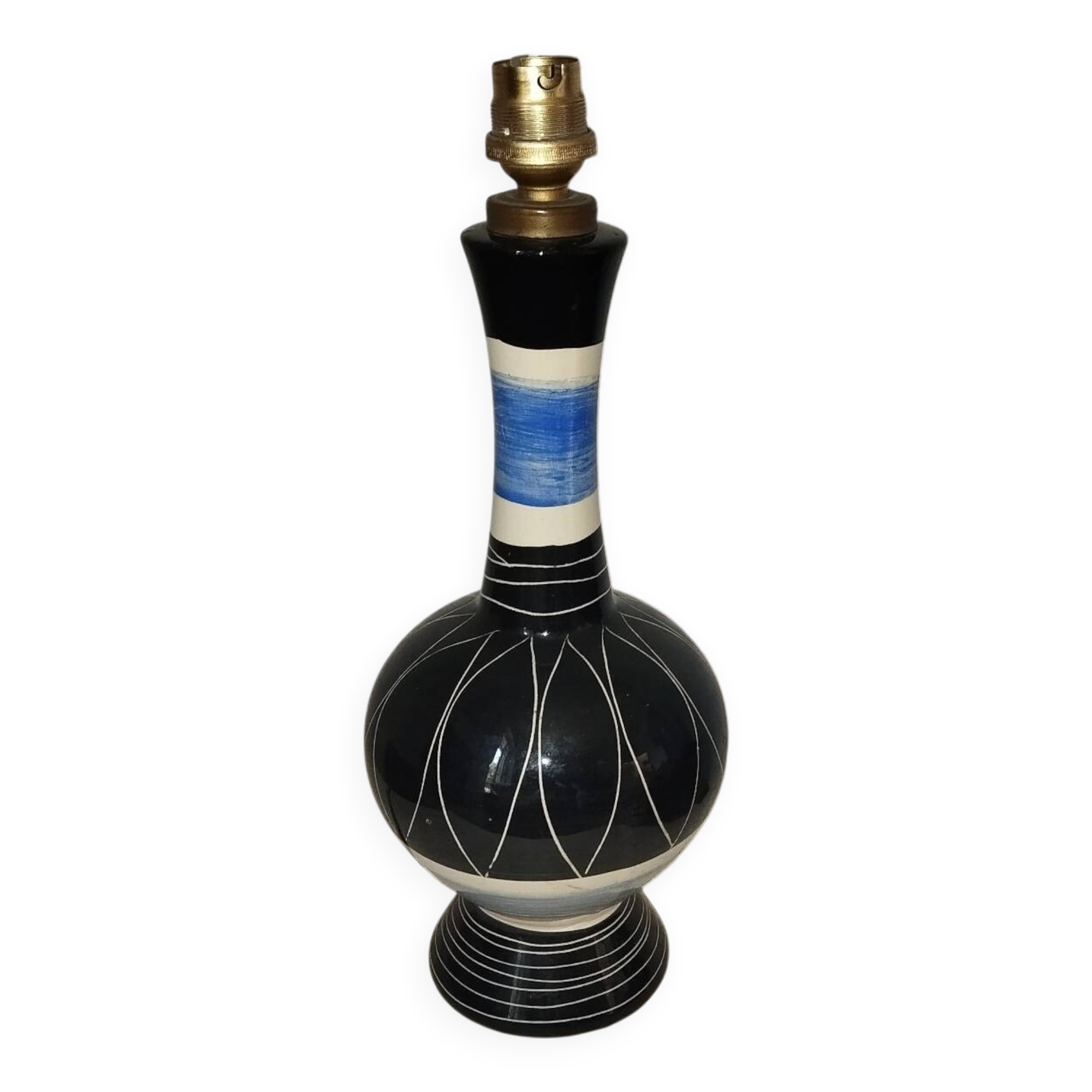 1950s ceramic lamp base
