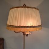 Brass and bronze floor lamp three arms