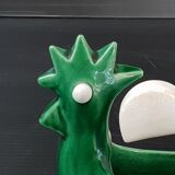 Pair of vintage roosters trinket bowls 1950