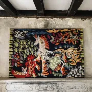 Large tapestry in the style of Jean Lurçat