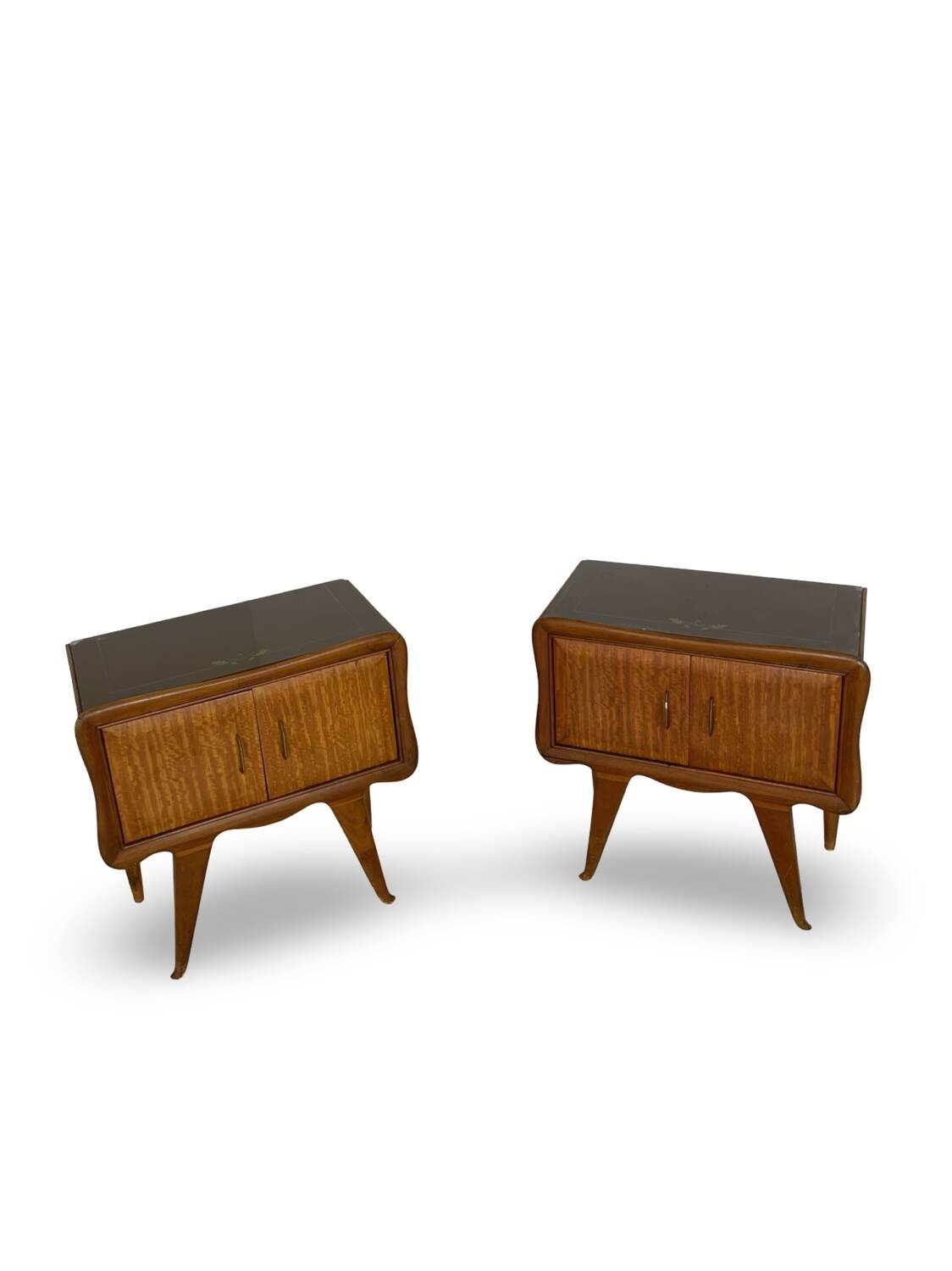 Paire de tables de chevet italiennes, milieu XXème