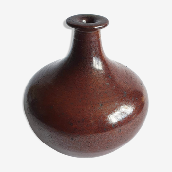 Signed sandstone vase