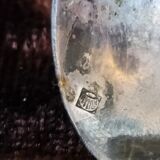 Pair of silver metal Orbrille salerons