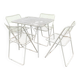 Vintage IKEA terrace lounge – Niels Gammelgaard – Table + 4 chairs