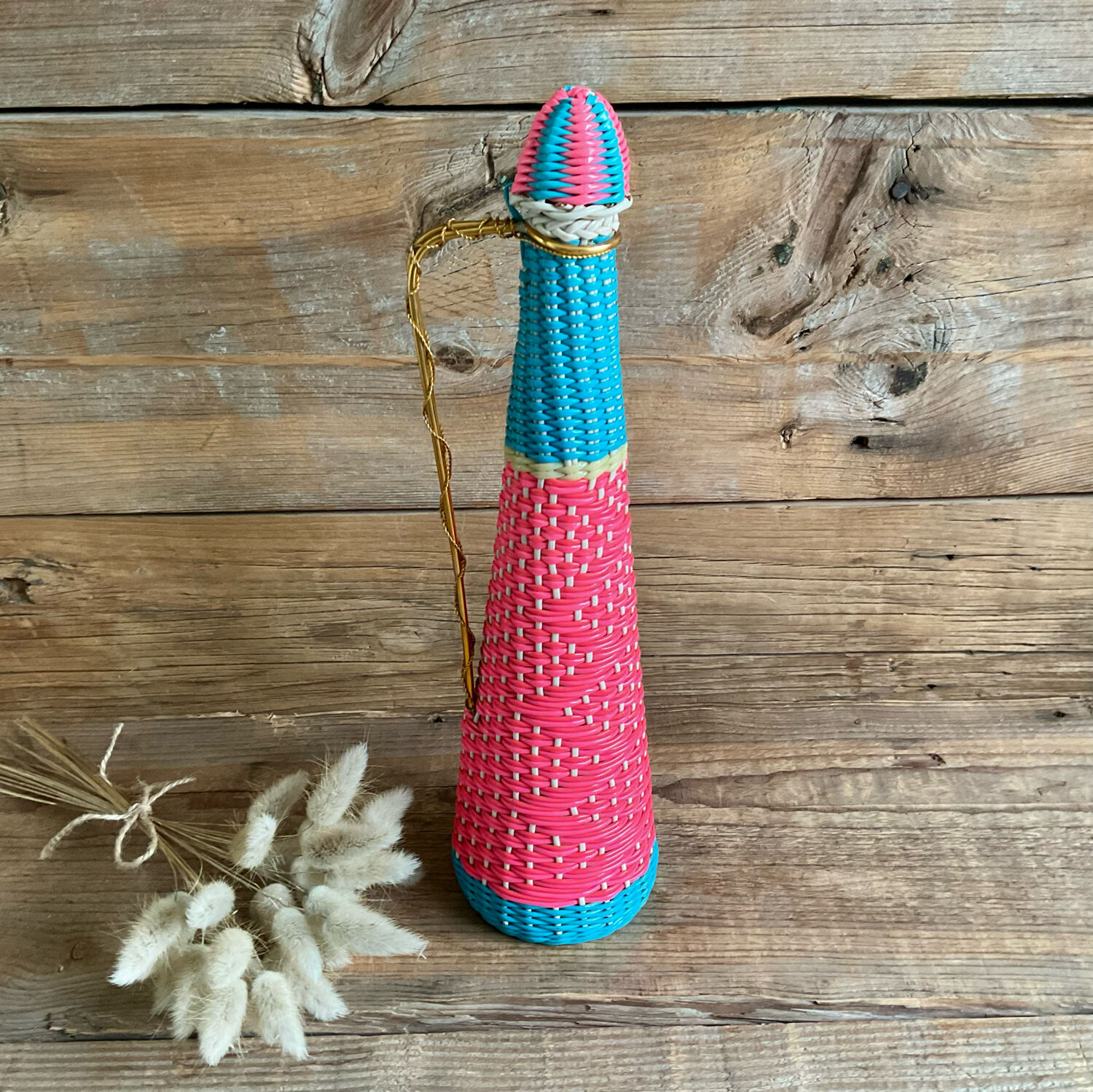 Vintage Scoubidou Bottle