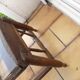 Table basse en bois et verre