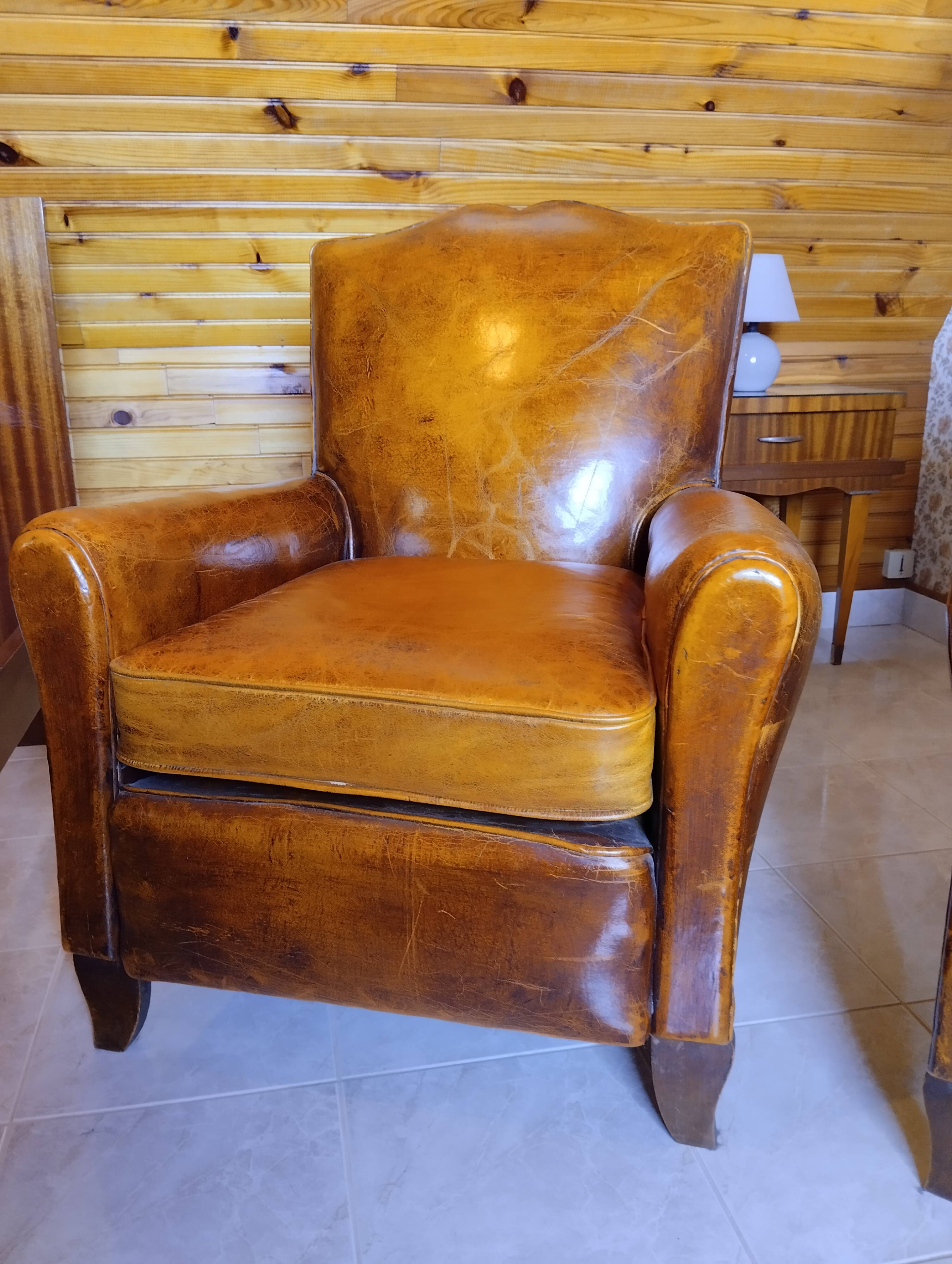 Pair of club chairs