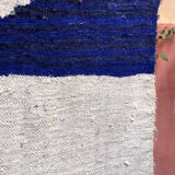 Tapis Kilim bleu