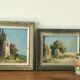 Paire de peintures anciennes