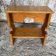 Accent Furniture Stool Wood Brutalist Vintage #D623