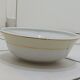 White and yellow porcelain dinner service with gold edging, Poral Limoges France