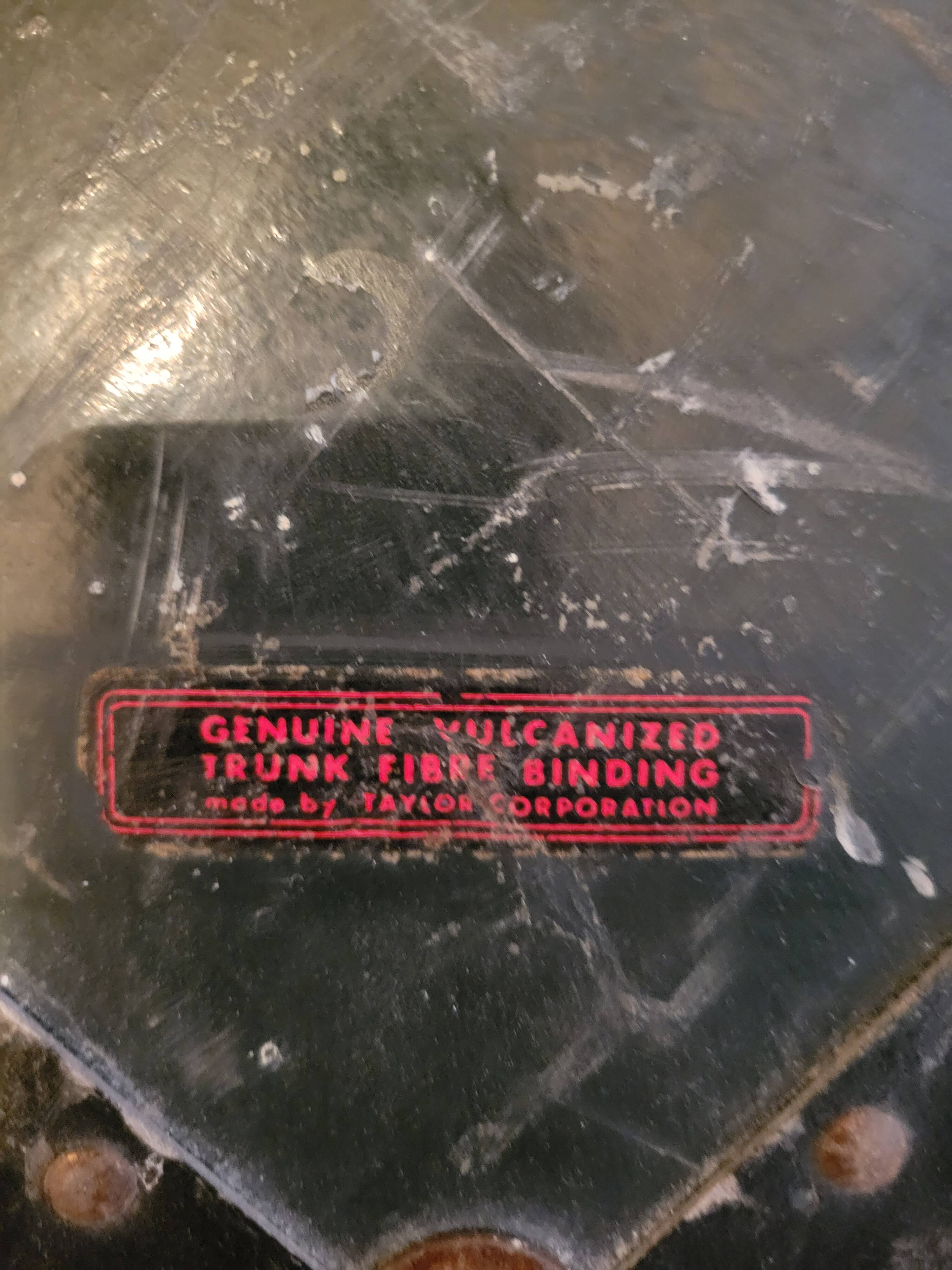 Old American travel trunk