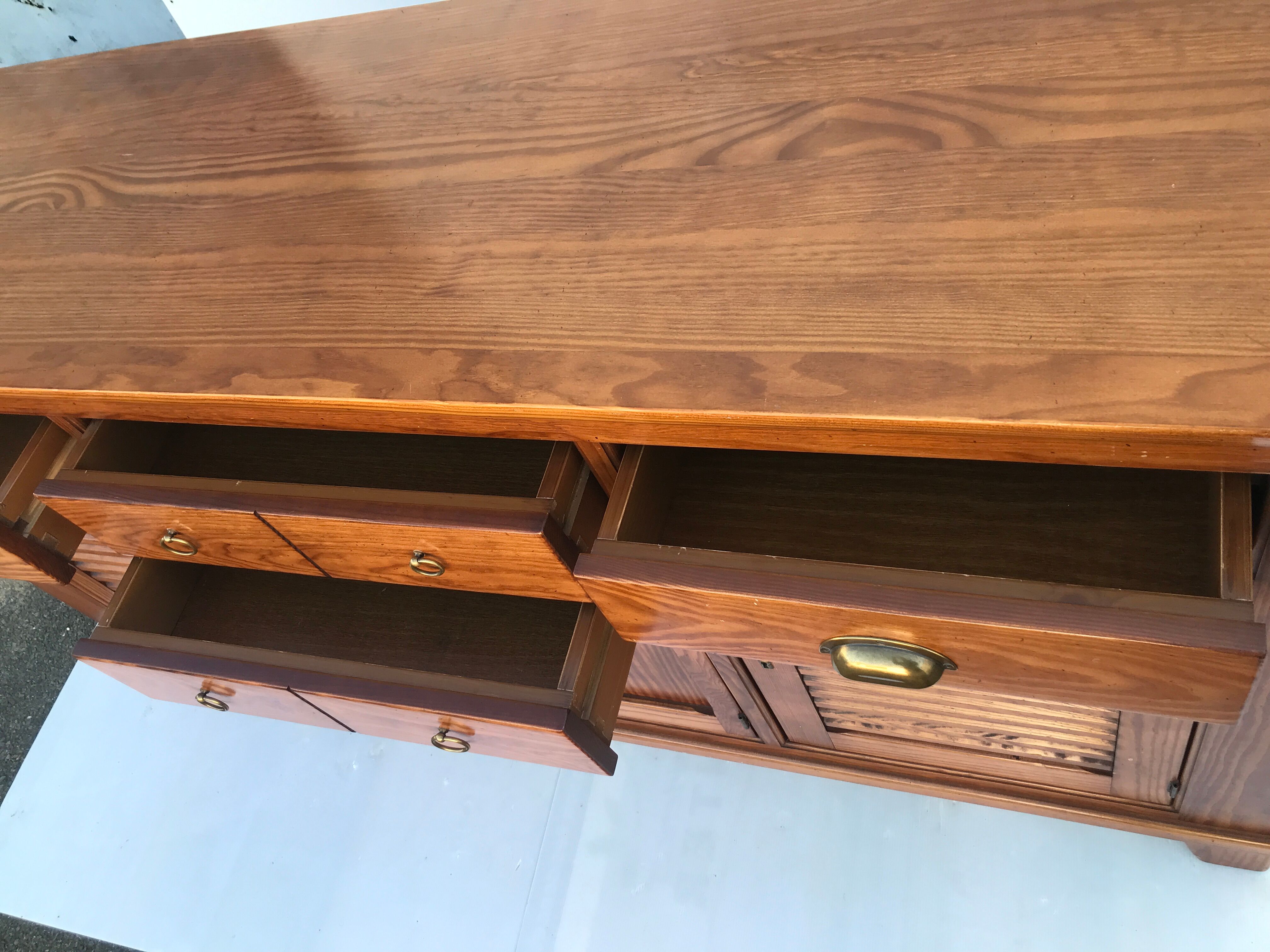 Sideboard louvers and drawers