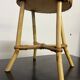 Small vintage rattan side table