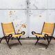 Paire de fauteuils pliants mod. Ninfea par Gio Ponti Prod. Reguitti, Italie, 1958