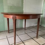 Danish teak table 60s round 115 cm