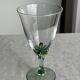 Set of 4 vintage green stemmed glasses H16
