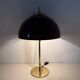 Vintage Mushroom table lamp with gold metal base , 1970s