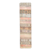 Tapis Runner Vintage Patchwork,Motifs Tribaux,Tons Pastel & Terre,66x265 cm