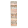 Tapis Runner Vintage Patchwork, Motifs Tribaux, Tons Pastel & Terre, 66x265 cm