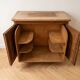 Bar cabinet and screen support in Bressan style made of solid wood.