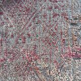 Large Berber Bohemian carpet Boujad, pink Moroccan wool carpet.