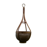 Rattan hanging planter
