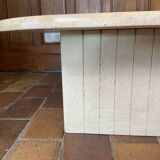 Travertine coffee table