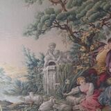Genuine woven tapestry in the Aubusson style – pastoral French tapestry