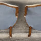 Pair of louis xv style convertible armchairs