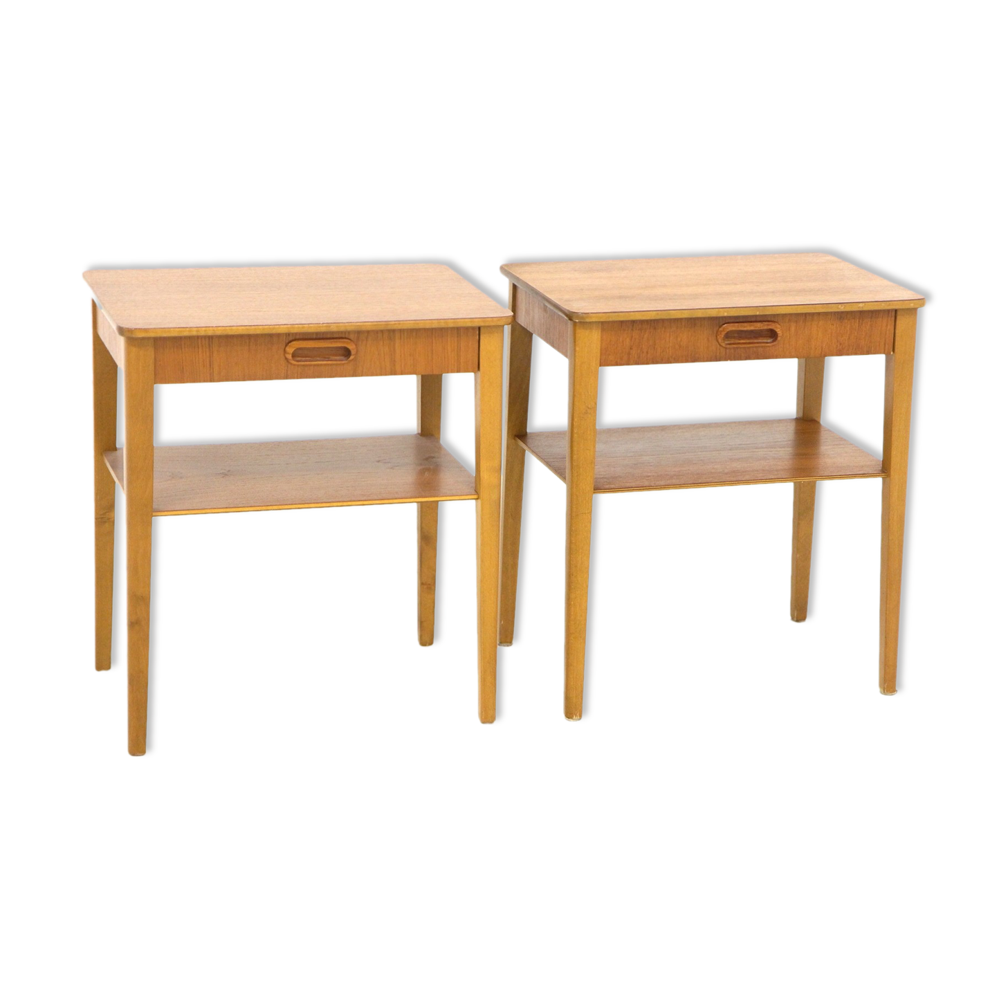 Pair of teak bedside tables, Björkås Möbelfabrik, 1960