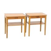 Pair of teak bedside tables, Björkås Möbelfabrik, 1960
