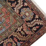 Handmade Persian Heriz Carpet, Large Tribal Wool Rug- 280x220cm