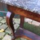 Empire-style console with marble and mahogany claws